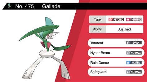 gallade moveset